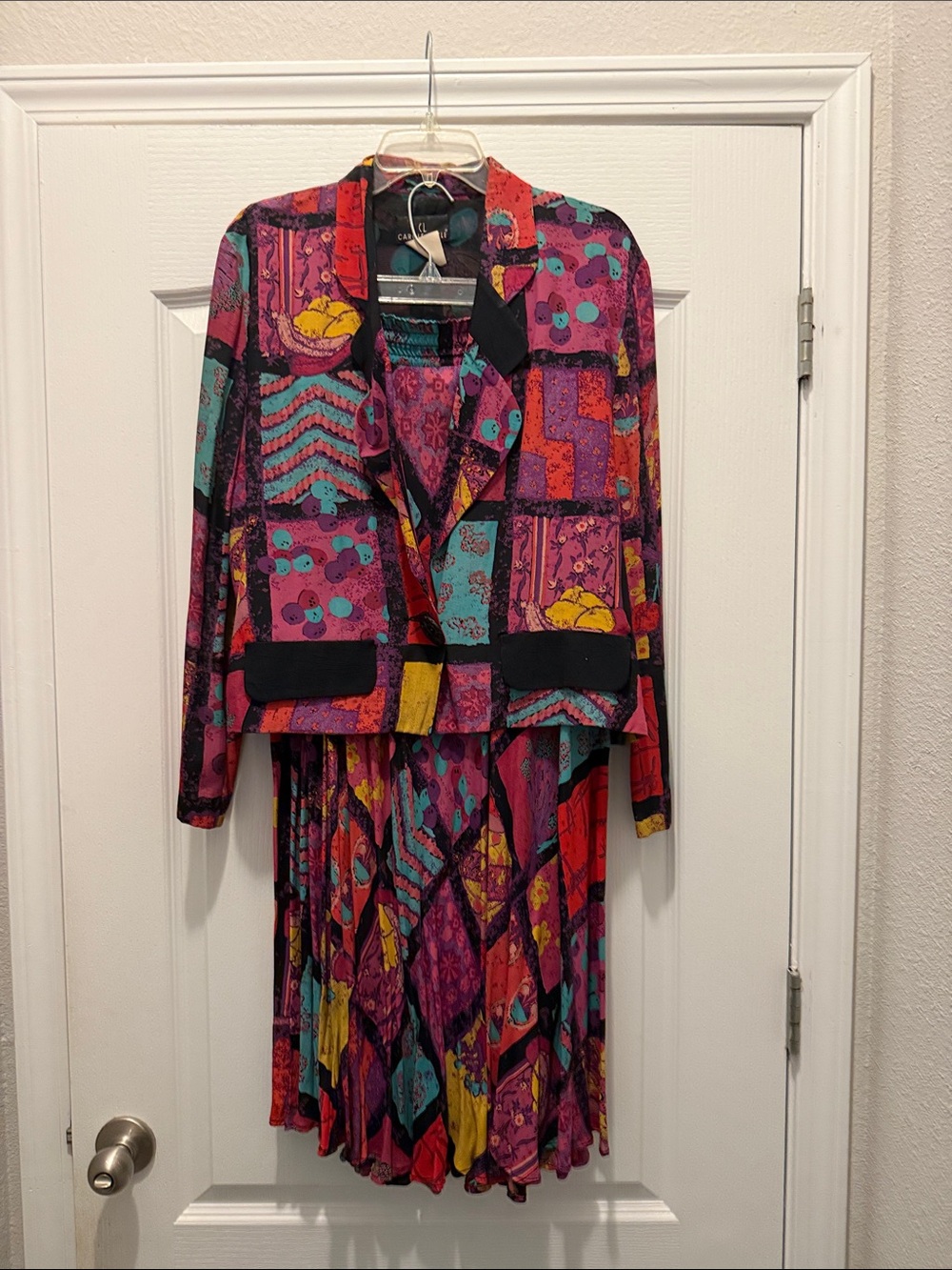 Carole Little Multicolor Jacket, camisole and Skirt 3 piece set